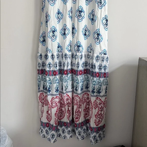 Maurices White and Blue Maxi Dress Size M - Picture 3 of 8